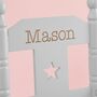 Personalised Grey Star Children's Rocking Chair 18m+, thumbnail 2 of 2