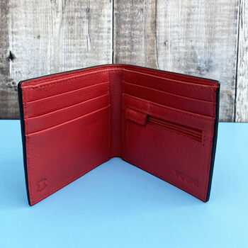 Red Interior Leather Wallet, 2 of 5