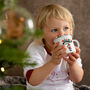 Personalised Children's Enamel Christmas Santa Mug, thumbnail 1 of 2