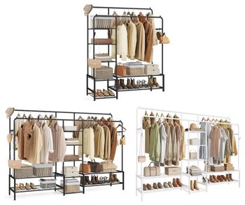 Open Wardrobe Clothes Rack With Shelves, 5 of 5