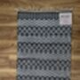 Black And White Geometric Patterned Rug, 69cm X 114cm, thumbnail 3 of 3