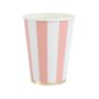 Petal Pink Cabana Stripe Party Cups X Eight, thumbnail 1 of 2