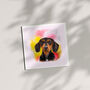 Dachshund Hand Drawn Dog Card For Any Occassion, thumbnail 2 of 3