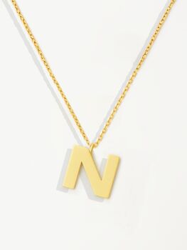 Women's Initial Necklace In 18k Gold, Christmas Jewellery Gift, 12 of 12
