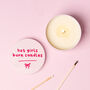 Funny Candle Lover Gift For Her Hot Girls Burn Candles Pink Tin, thumbnail 1 of 5