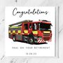 Firefighter Congratulations Card, thumbnail 2 of 2