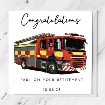 Firefighter Congratulations Card, 2 of 2