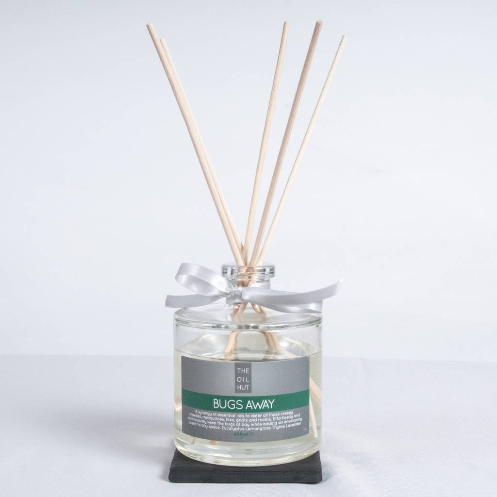 fly free large kitchen reed diffuser 400ml by the oil hut