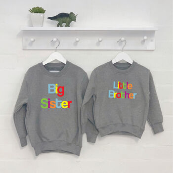 Multicoloured Sibling Sweatshirt Set, 3 of 4
