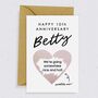 Happy 10th Anniversary Scratch Card / Rose Gold, thumbnail 1 of 2
