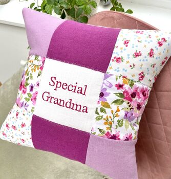 Special Grandma Cushion   Pink And Purple, 2 of 7