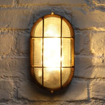 Oval Bulk Head Solar Wall Light, 2 of 2