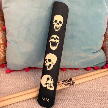 Personalised Drum Sticks Holder Skulls, 4 of 5