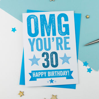 Omg You're 30 Birthday Card, 2 of 3