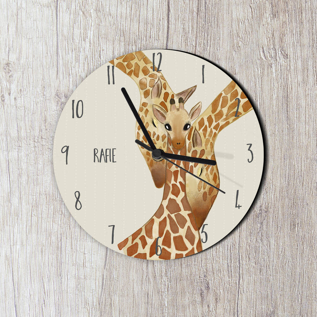 Giraffe Family Clock, 1 of 6