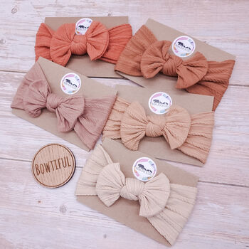 Girl's Neutral Bow Headband Bundle, 3 of 5