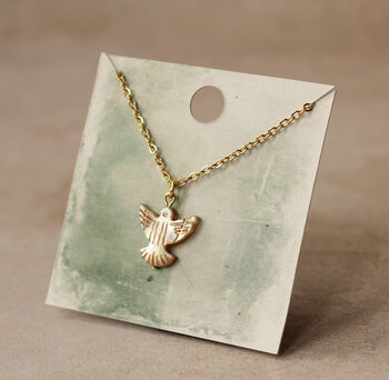 Pearl Bird Dove Necklace, 4 of 8