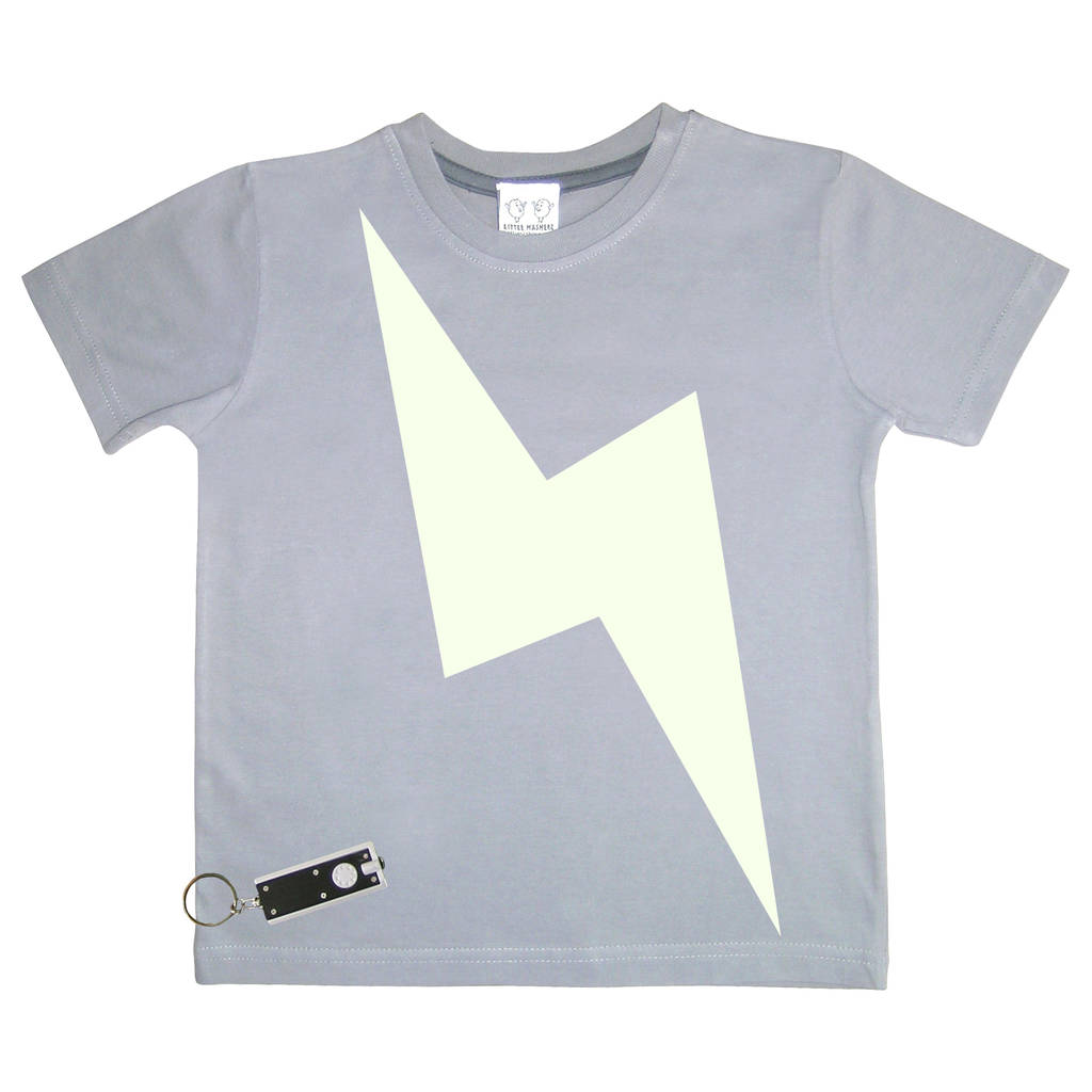 Lightning Glow In The Dark Interactive Sweat/T Shirt By Little Mashers ...