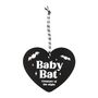 Baby Bat Hanging Heart Sign, thumbnail 2 of 3