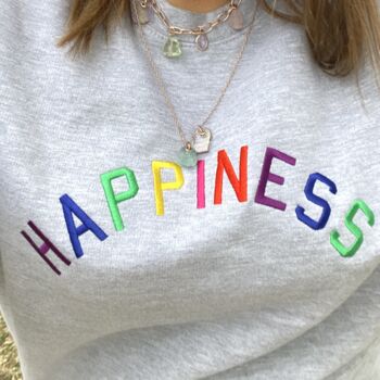 Happiness Embroidered Sweatshirt, 3 of 3