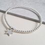 Sterling Silver Bracelet With Silver Star Charm, thumbnail 3 of 5