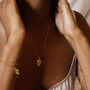 Venus Mini Art Deco Gold Plated Necklace, thumbnail 7 of 8