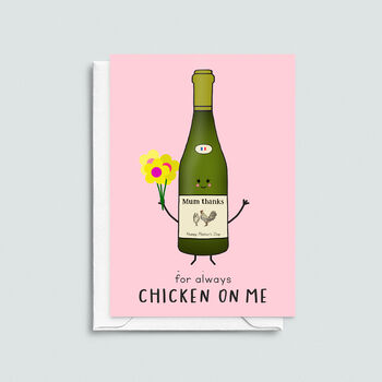 Chicken Wine Mother's Day Card, 3 of 3