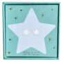 Christmas Edition White Sparkly Star Earrings, thumbnail 1 of 2