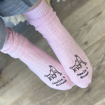 Dog And Owner Personalised Walking Socks By Solesmith ...