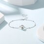 Delicate Moonstone Bracelet In Sterling Silver, thumbnail 1 of 12