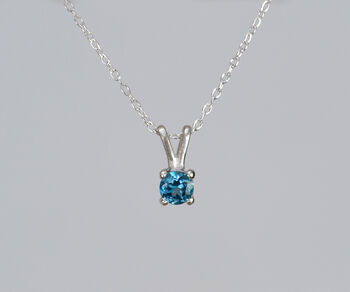 Topaz Necklace In Sterling Silver, November Birthstone Necklace, 3 of 8