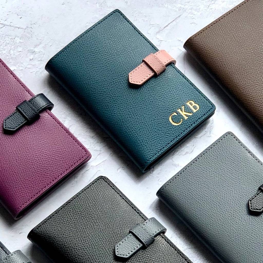 Leather Passport Cover In Many Colours By Be Golden