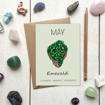 Birthstone Illustration Birthday Card, 6 of 12