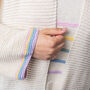 Striped Summer Cardigan Knitting Kit, thumbnail 5 of 6