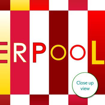 Liverpool Print Personalised Football Gift Or Card, 3 of 5