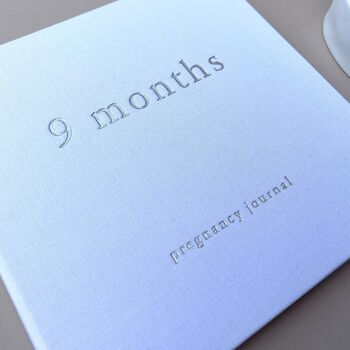 Linen 'Nine Months' Pregnancy Journal, 2 of 4