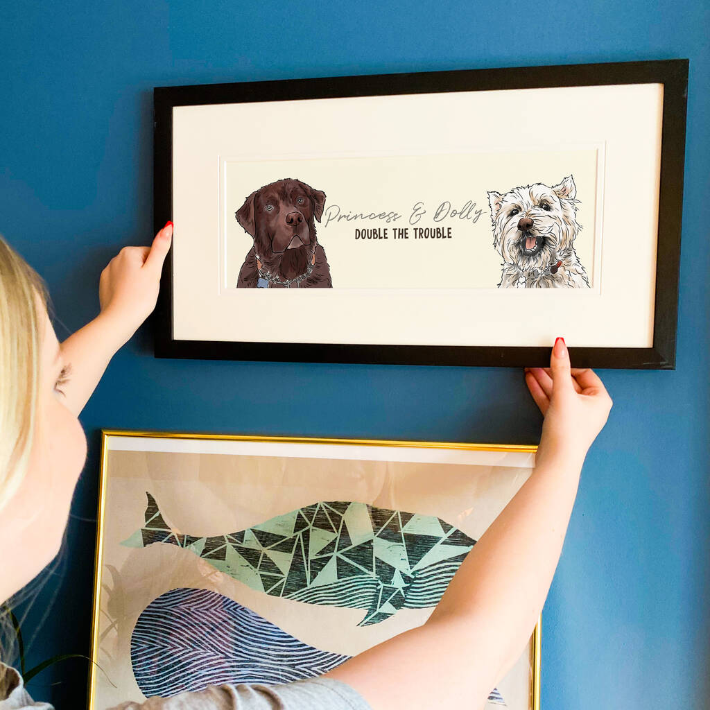 Personalised Bespoke Illustrated Portrait Of Your Dog, 1 of 4