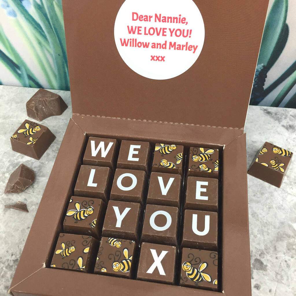 Personalised I/We Love You Chocolate Gift, 1 of 6