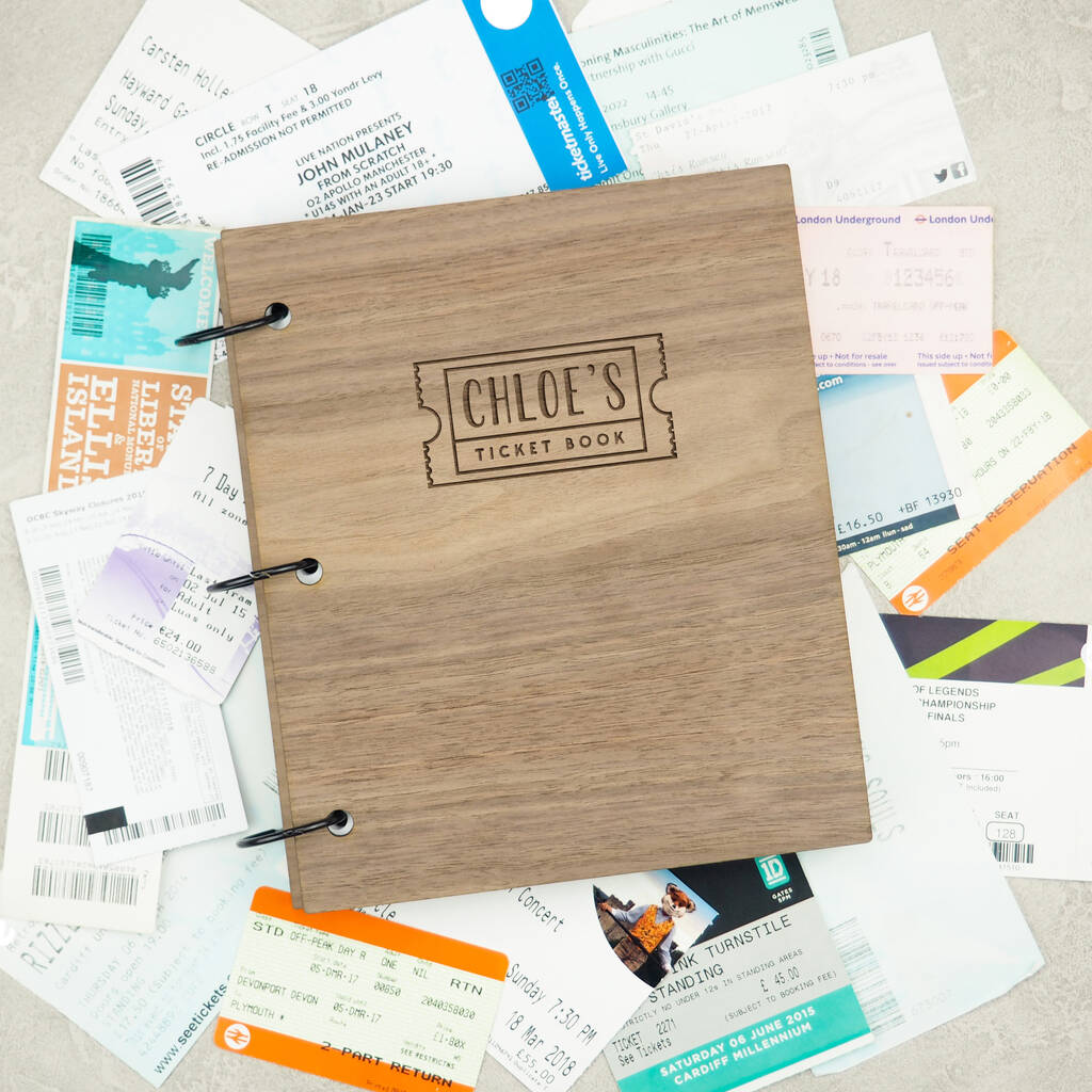 Personalised Ticket Collector Book, 1 of 7