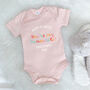 Auntie Is My Favourite Personalised Bright Babygrow, thumbnail 1 of 6