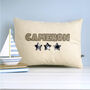 Personalised Star Name Cushion Gift For Him, Dad Or Grandad, thumbnail 3 of 12