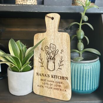 Personalised Mango Wood Chopping Board, 3 of 3