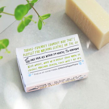 100% Natural Laundry Soap Bar Vegan And Plastic Free, 2 of 5