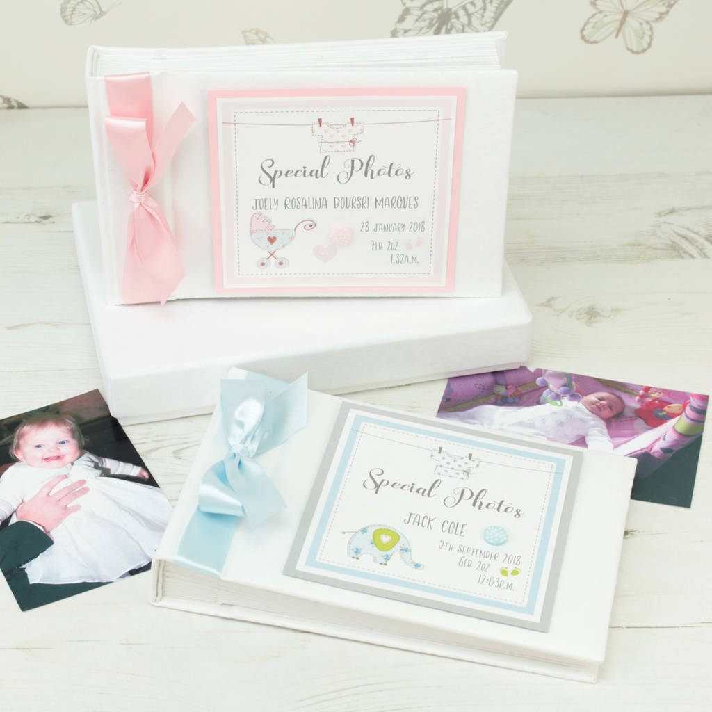 Personalised Vintage Baby Photo Album By Dreams To Reality Design Ltd