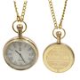 Custom Groomsmen Pocket Watch With Wood And Leather Presentation Case, thumbnail 1 of 12