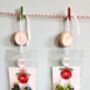 Christmas Colour Tree Painted Earrings With Stand, thumbnail 11 of 11