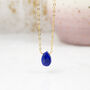 Lapis Lazuli Solo Gemstone Pendant Necklace, thumbnail 2 of 6