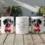 Personalised Dachshund In Christmas Jumper Mug C, thumbnail 2 of 2