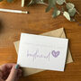 Happy Valentine's Day To My Boyfriend Card, thumbnail 4 of 4