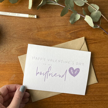 Happy Valentine's Day To My Boyfriend Card, 4 of 4